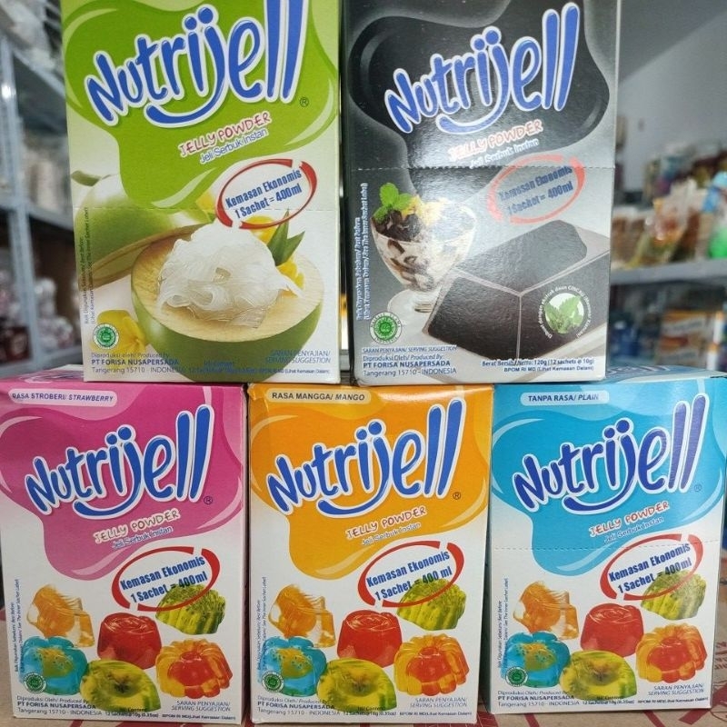 

Nutrijell Ekonomis 10 gr Jelly Powder Nutrijel kemasan ekonomis varian rasa buah