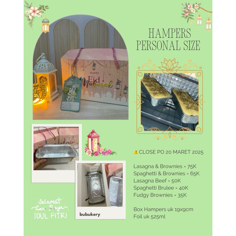 

[PO LEBARAN] Hampers Lebaran Personal Size [Foil 360ml]