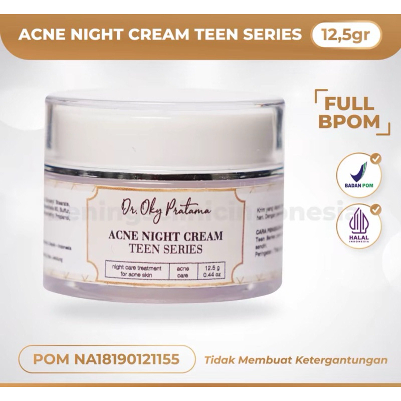 acne night cream dr oky pratama
