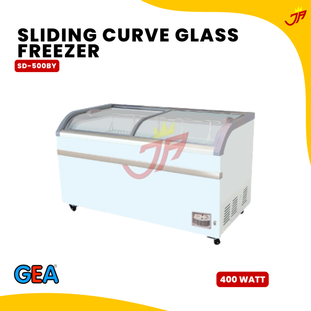 GEA SLIDING CURVE GLASS FREEZER GEA SD-500BY / Freezer Sliding Gea 500/ Freezer Supermarket GEA SD 5