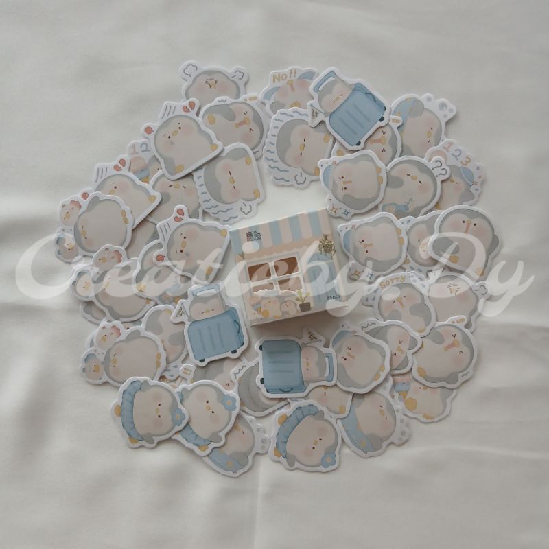 

5 PCS Stiker Penguin Lucu / Cute Penguin Stickers Dekorasi Jurnal / Diary