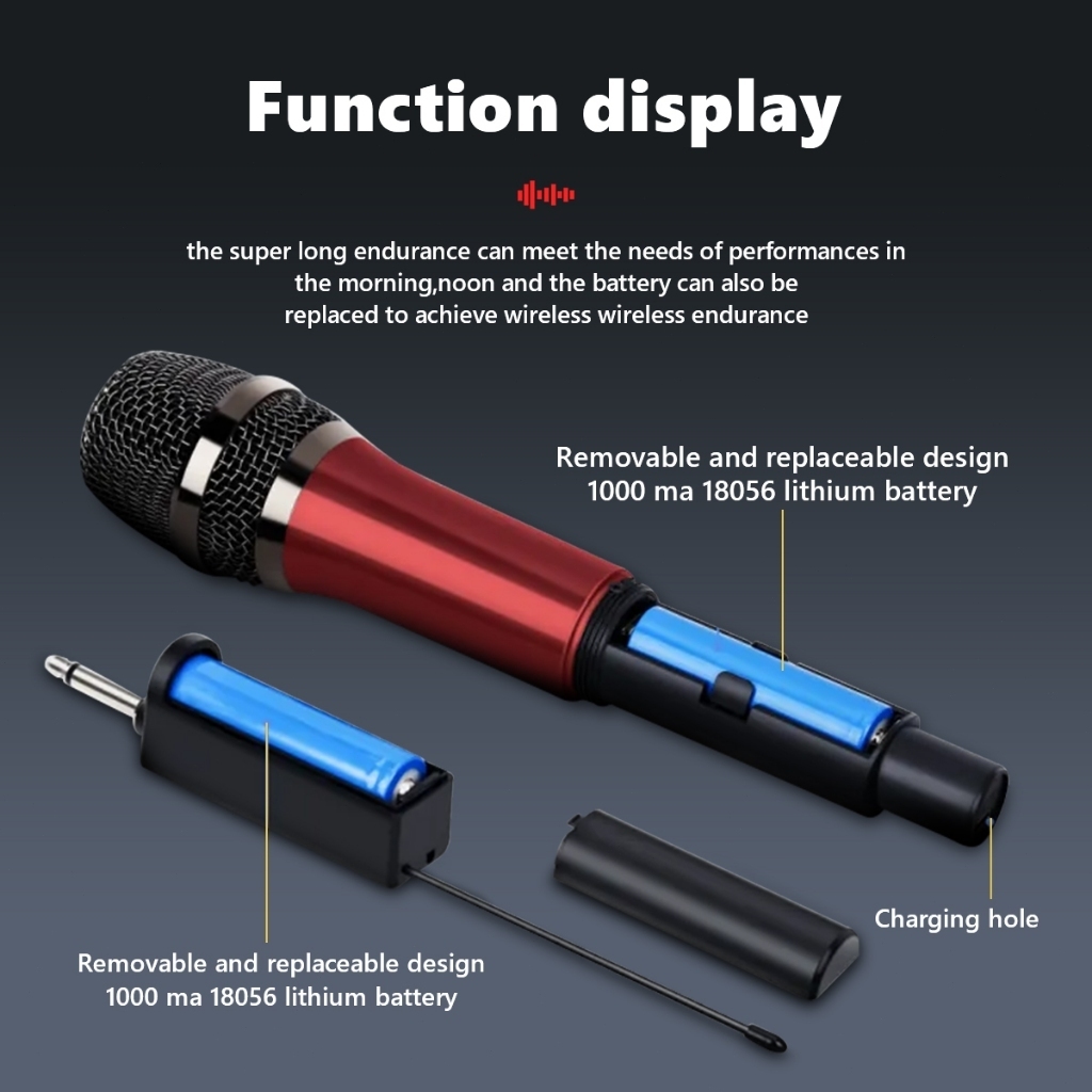 Double Digital Wireless Mic Microphone/Mikrofon Bluetooth Profesional Mic Wireless Bluetooth