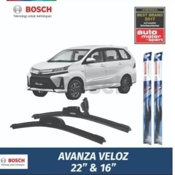 Sepasang Wiper Toyota Avanza Veloz Frameless Original Bosch
