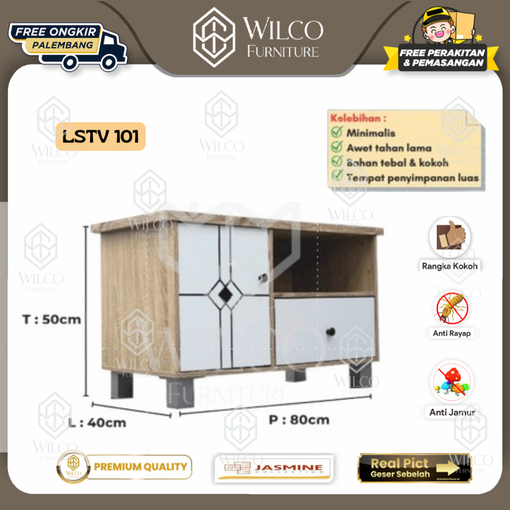 Rak Tv  Jasmine | Meja Tv LSTV 101 | Bufet Tv Minimalis Murah Palembang