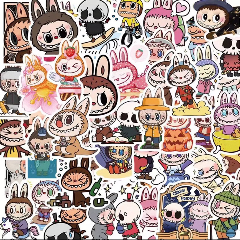 

20 pcs Stickero Karakter Labubu