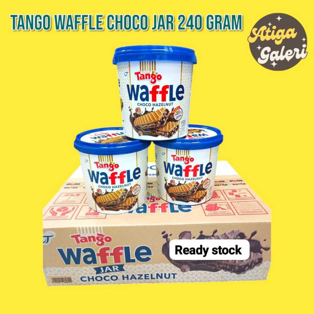 

TANGO WAFFLE JAR CHOCO HAZELNUT WAFER 1 DUS ISI 6 EMBER Camilan Cokelat Food Snack Biskuit Cemilan Makanan Jajanan