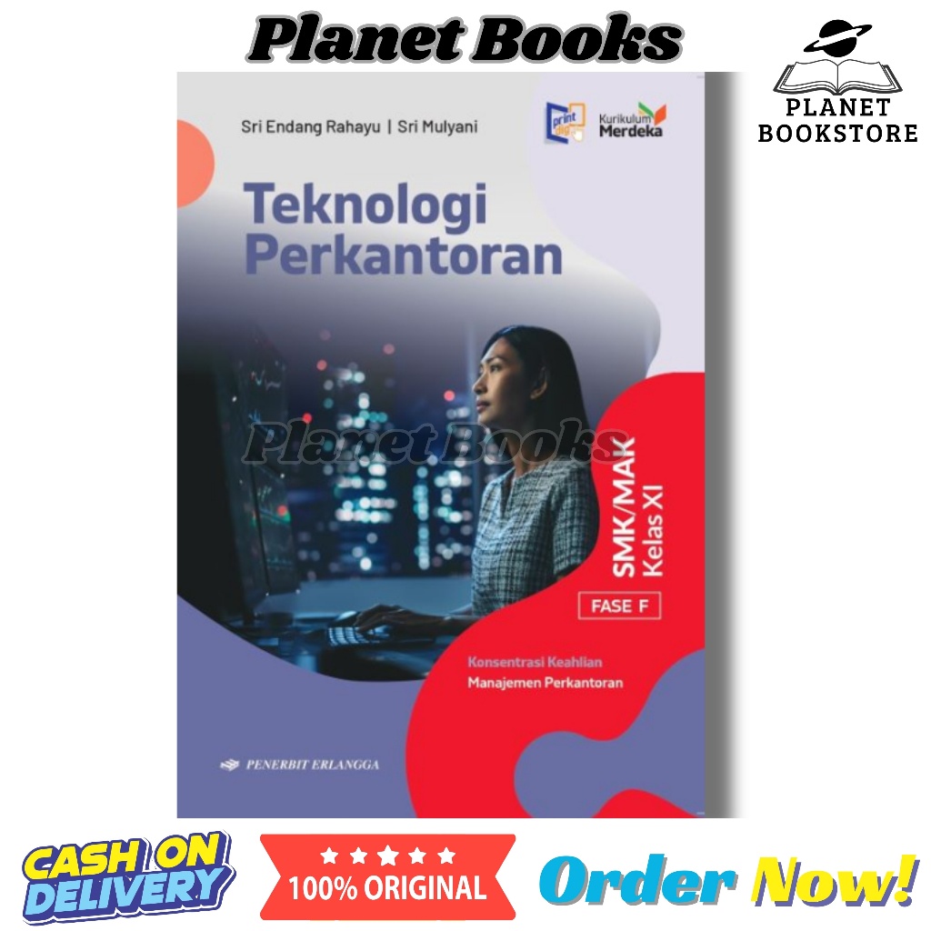 BUKU SMK TEKNOLOGI PERKANTORAN KELAS 2 / 11 SMK/MAK PENERBIT ERLANGGA KURIKULUM MERDEKA