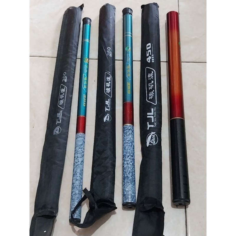 Tegek joran pancing TJL orea panjang 300 , 360 , 450, / Tegek joran  pancing oregon Rawit panjang 45