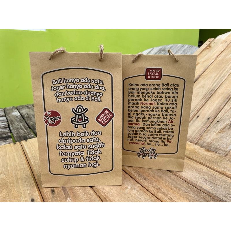 

Paperbag Joger Bali Small Original 100% From Store Joger