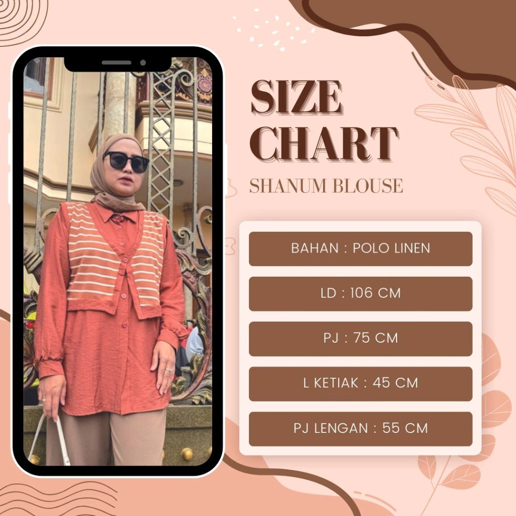 Kemeja Rompi Wanita Kekinian Polo Linen Lengan Panjang Korean Style Agnes