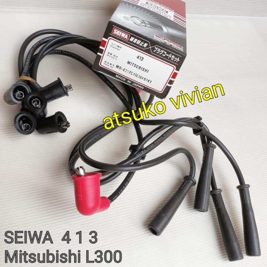Seiwa kabel busi set Mitsubishi L300 bensin / kuda bensin 1600cc Japan