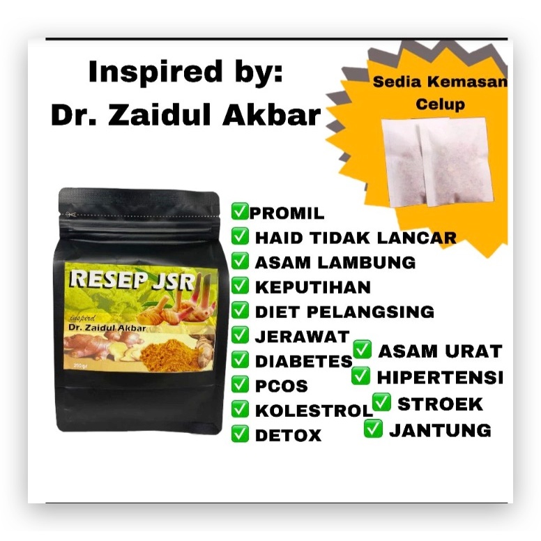 

30 pcs Teh JSR Inspired by dr. Zaidul Akbar / Teh Celup Rempah Original Berkualitas