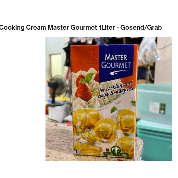 

Cooking Cream Master Gourmet 1Liter - Gosend/Grab