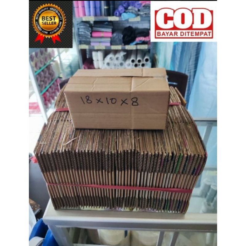 

kardus | box | packing 18 X 10 X 8 cm (minimal pembelian 50 pcs / ikat)