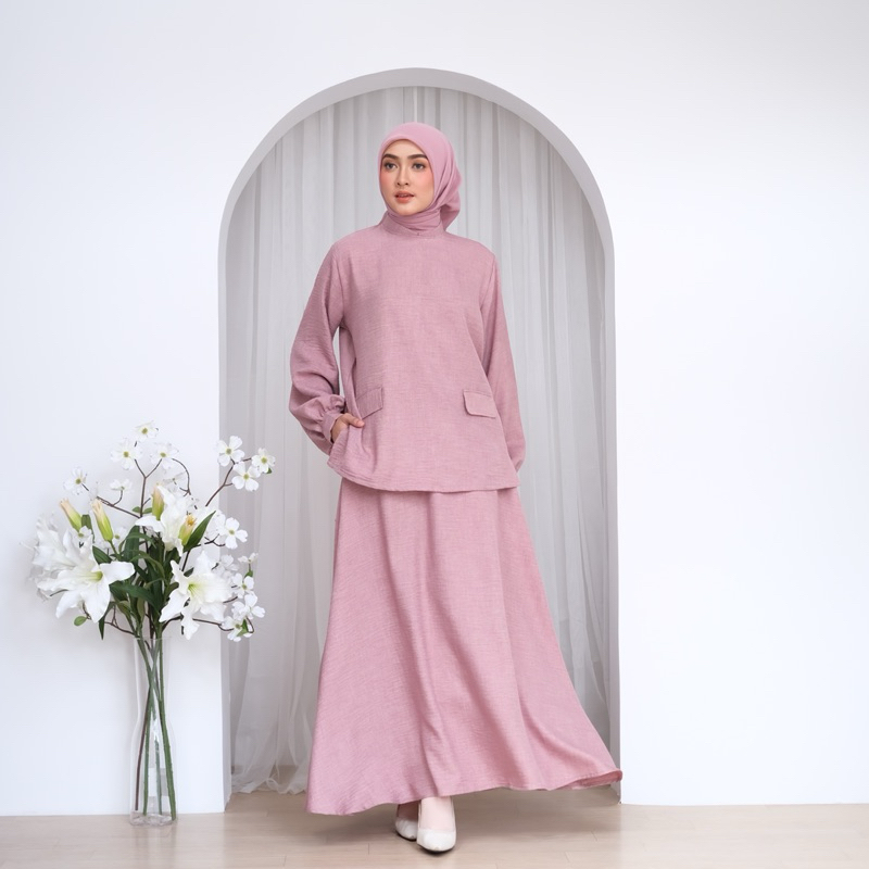 

PITA UKUR-NASYA ONE SET PINK SALEM