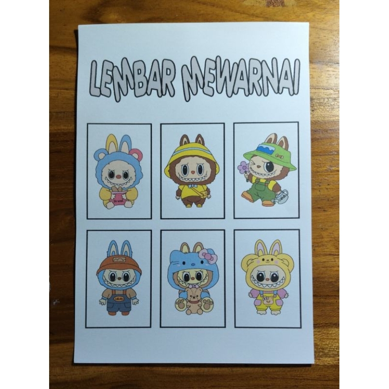 

Lembar Mewarnai Anak TK/SD Tema Labubu 2025