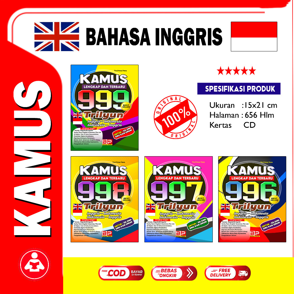Kamus Lengkap Bahasa Inggris?CD Warna/indeks