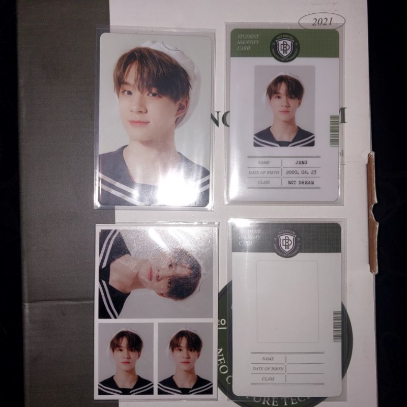 Back To School NCT Dream 2021 Official Jeno Photocard PC ID Card Photo ID