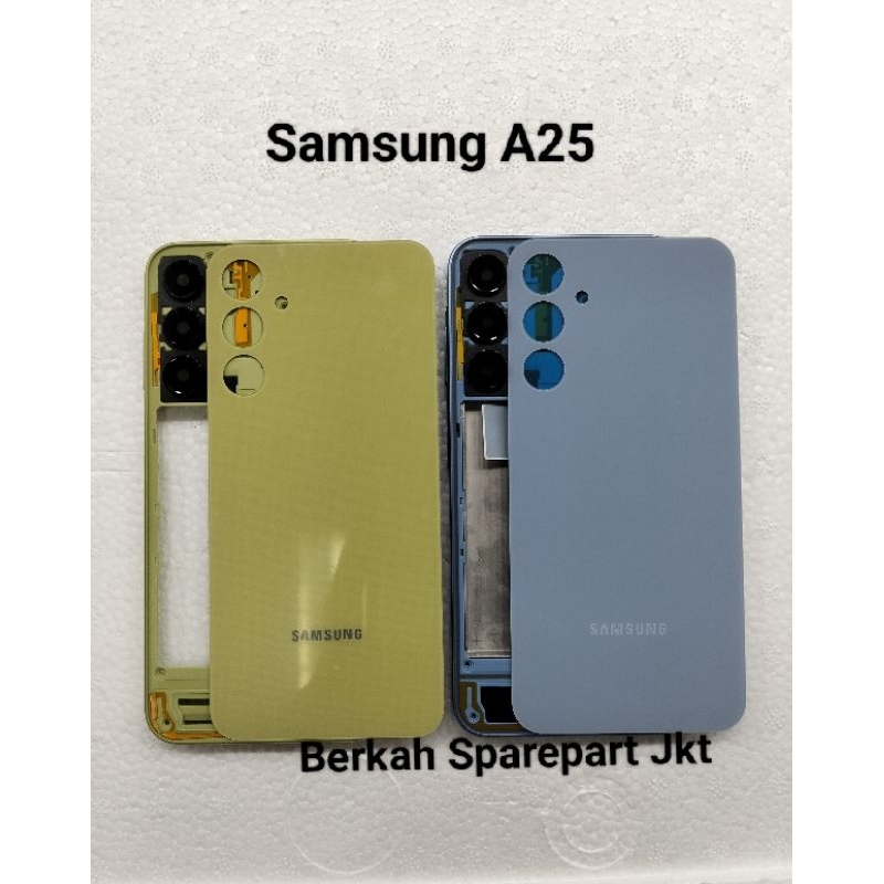 FRAME LCD + BEZEL + BACKDOOR FULLSET SAMSUNG A25 ORIGINAL