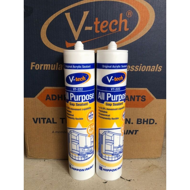 VT-222 Sealant Acrylic/Paintable Sealant/sealant akrilik/gap sealant/sealant penambal celah/sealant 
