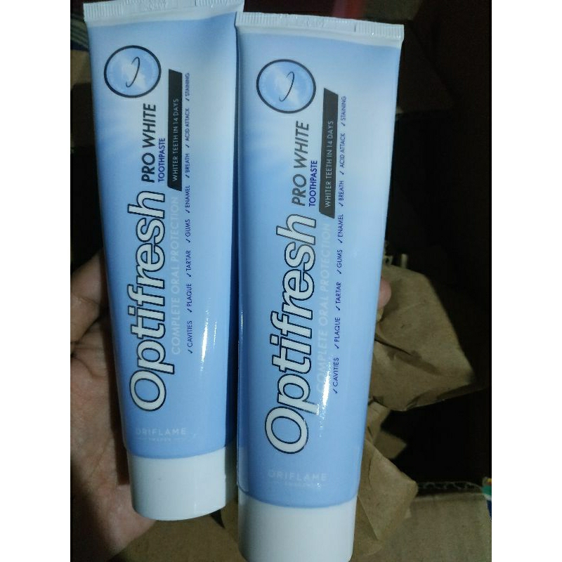 optifresh pro white oriflame original pasta gigi perontok karang gigi