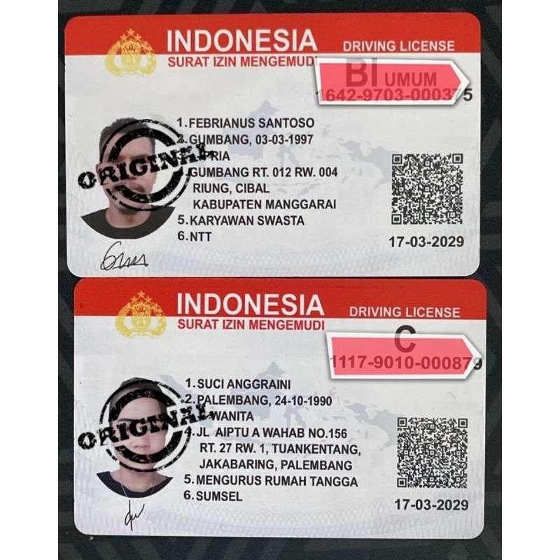 

id card kerja bahan pvc premium