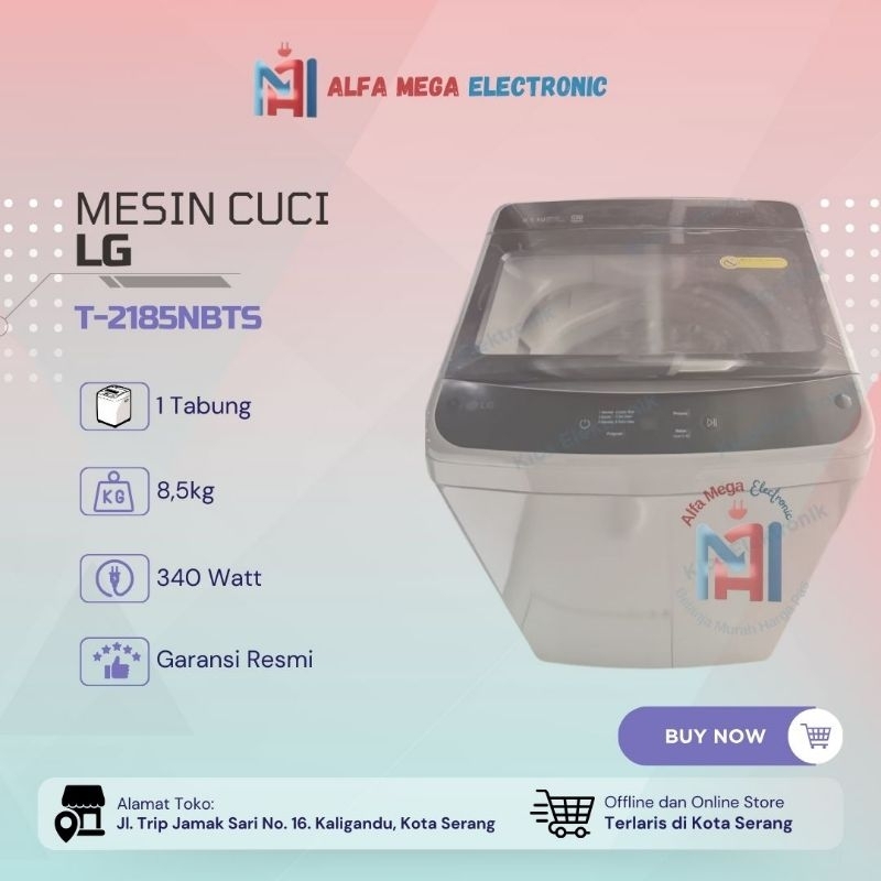 Mesin Cuci LG 8,5kg LG T-2185NBTS Front Loading