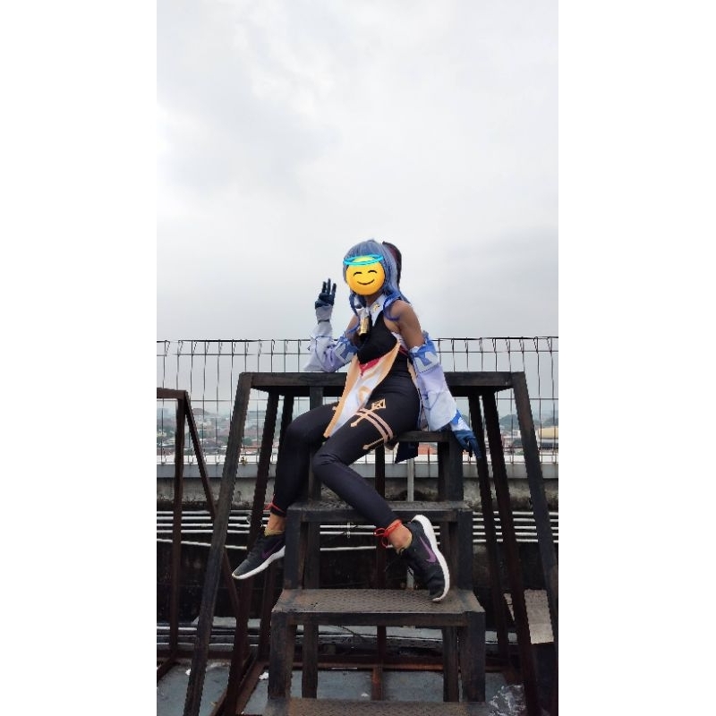 kostum cosplay ganyu