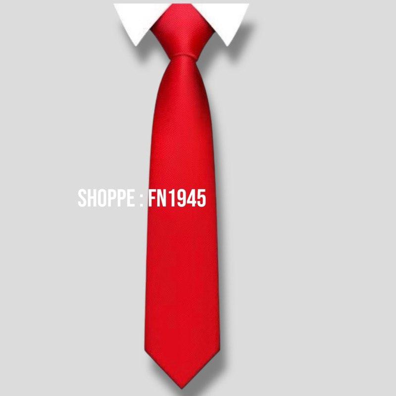 Dasi merah bahan satin licin | dasi formal pria wanita