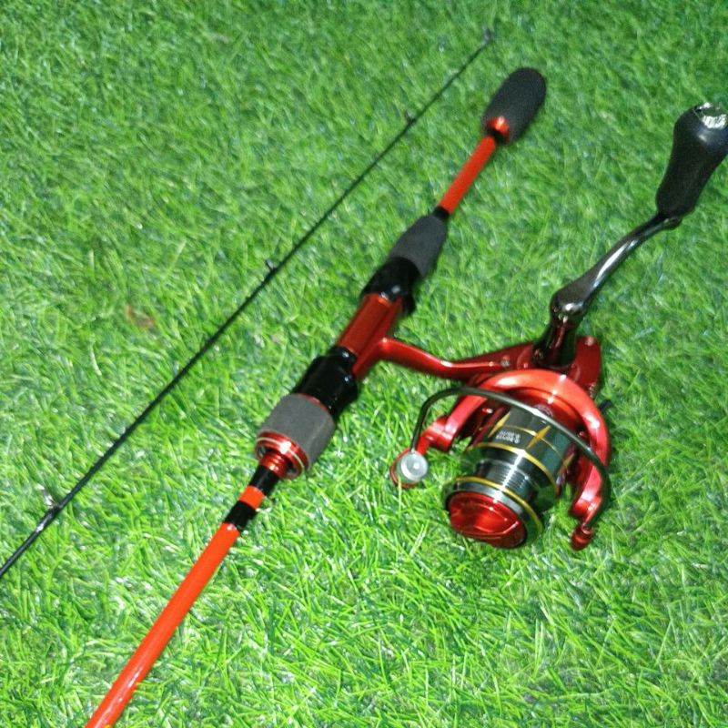 satu set joran Zorro chunin solid carbon 180 cm reel zorro kuzuka