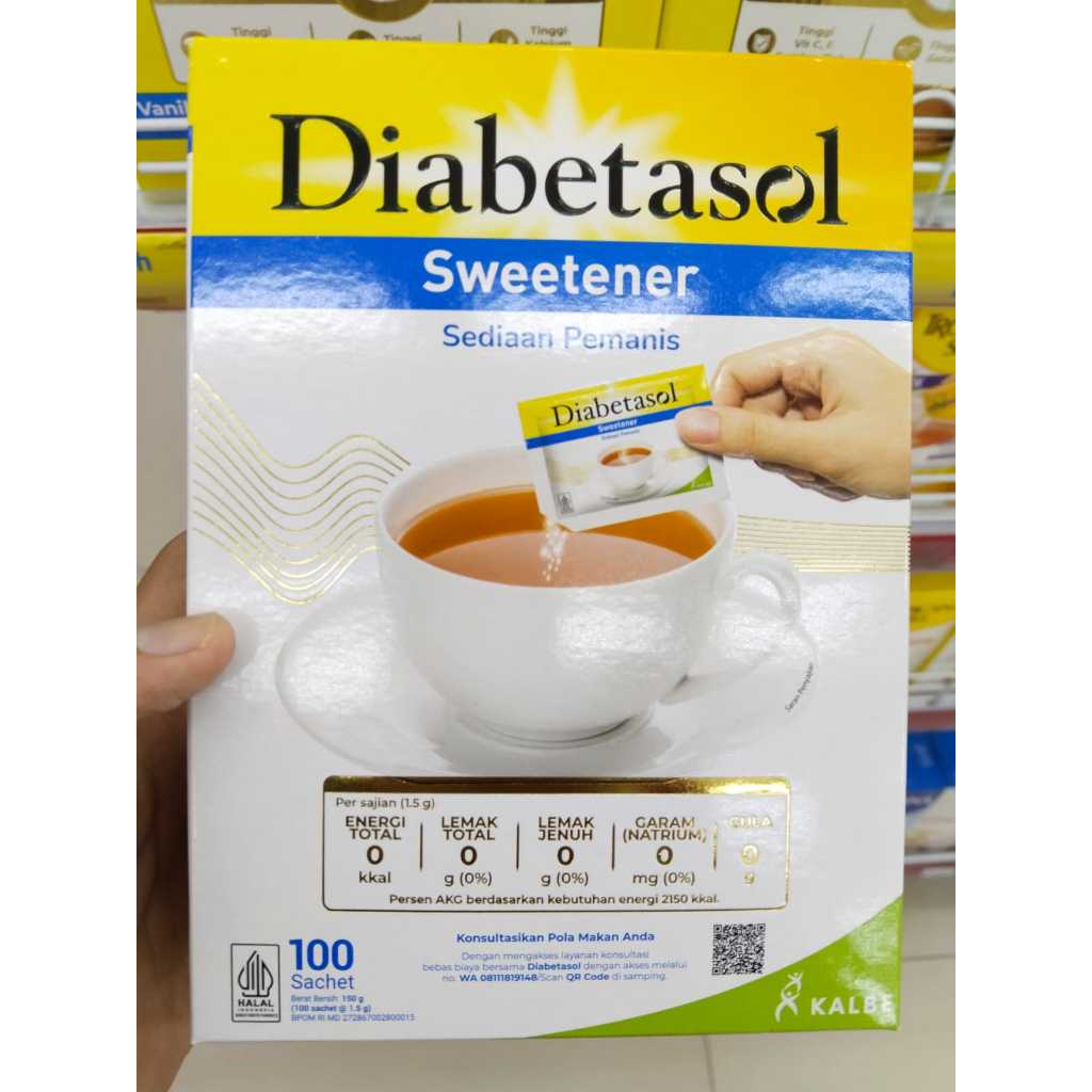 

Diabetasol Sweetener / Sediaan Pemanis / Pemanis Alami Nol Kalori