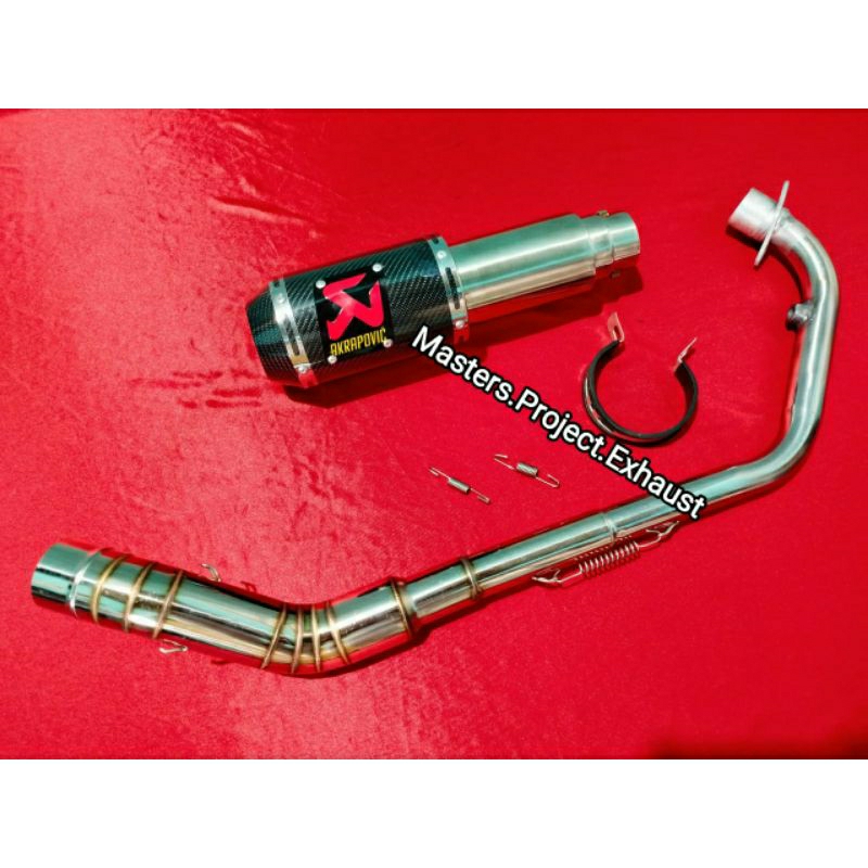 Knalpot Akrapovic Lorenzo Karbon CBR Facelift, CBR Lokal K45, Cb 150 Old/New Dll