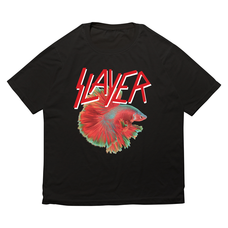 KAOS BAND SLAYER PARODY CUPANG SLAYER KOMEDI PLESETAN MUSIK LUCU OVERSIZE