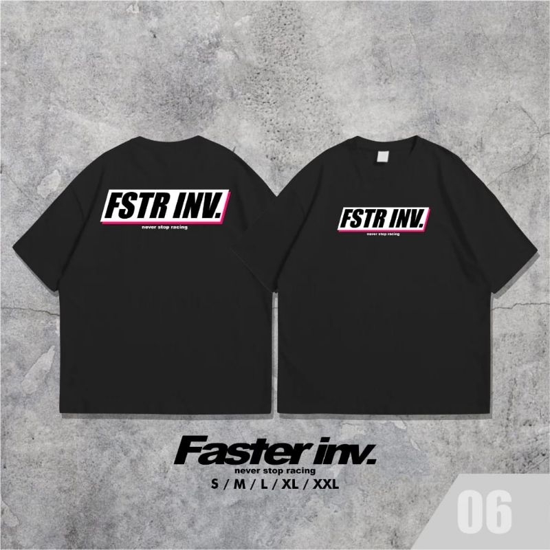 Arshanda T-Shirt Black Faster Inv 06 S-XXL
