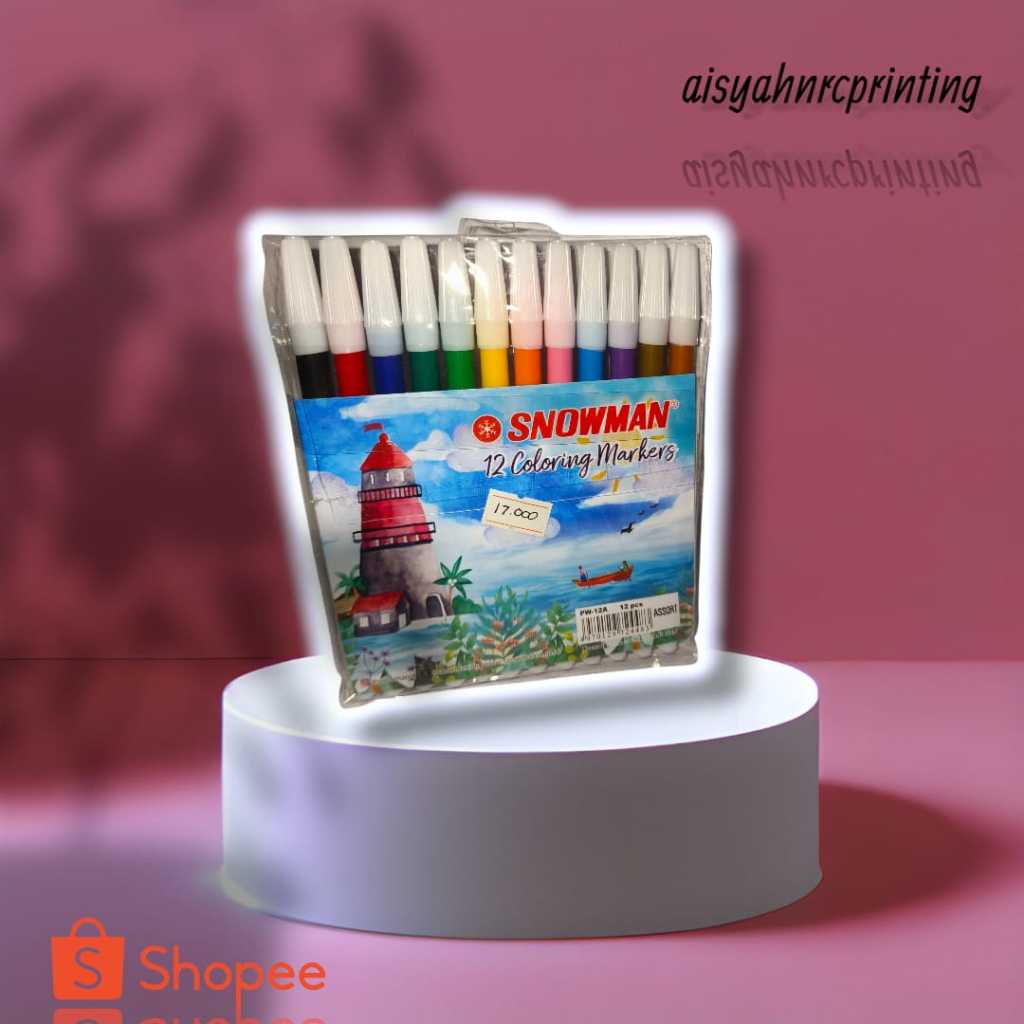

Snowman Spidol 12 Color