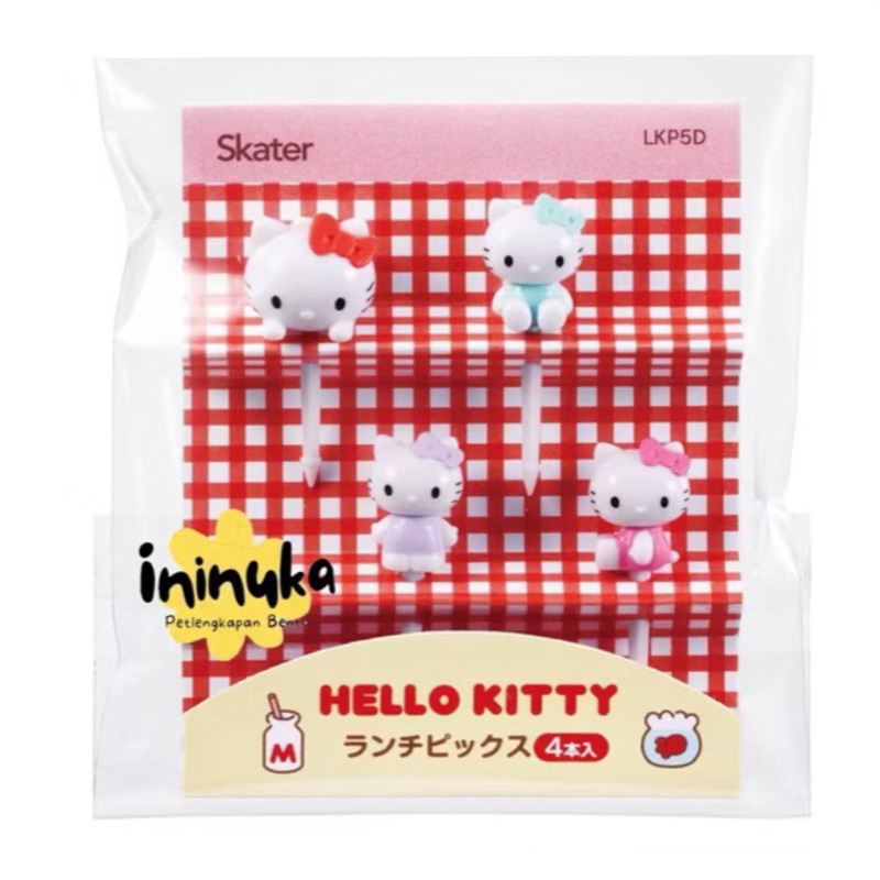 [Skater] Bento Food Pick Hello Kitty Tusukan Bekal Bento