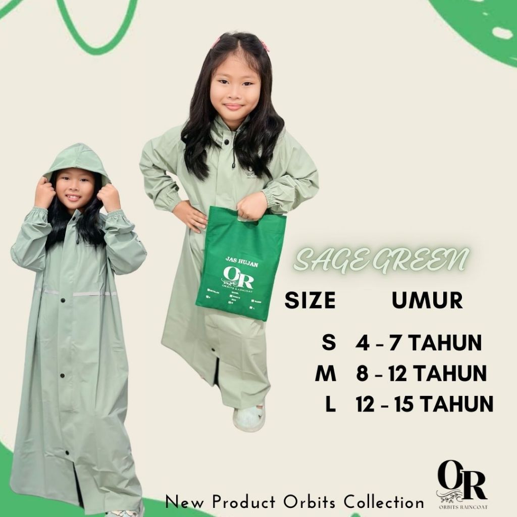 DISKON JAS HUJAN GAMIS ANAK PEREMPUAN MUSLIMAH SYAR'I PAUD TK SD SMP BAHAN PVC KARET PREMIUM KUAT