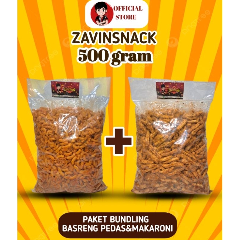 

PAKET HEMAT MAKARONI 500g PEDAS + BASRENG 500g PEDAS