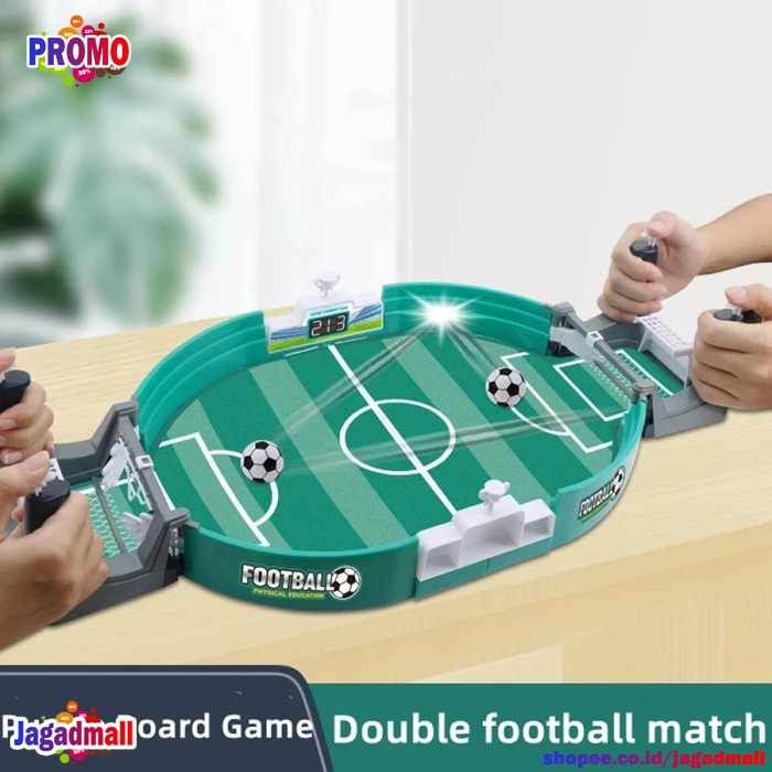 Mainan Papan Sepak Bola Meja Mini Soccer Table Football Parent-Child Board Game Portable