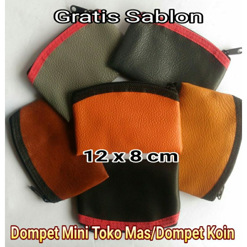 DOMPET MINI TOKO MAS/DOMPET KOIN/DOMPET SOUVENIR TOKO PERHIASAN/DOMPET GRATIS SABLON