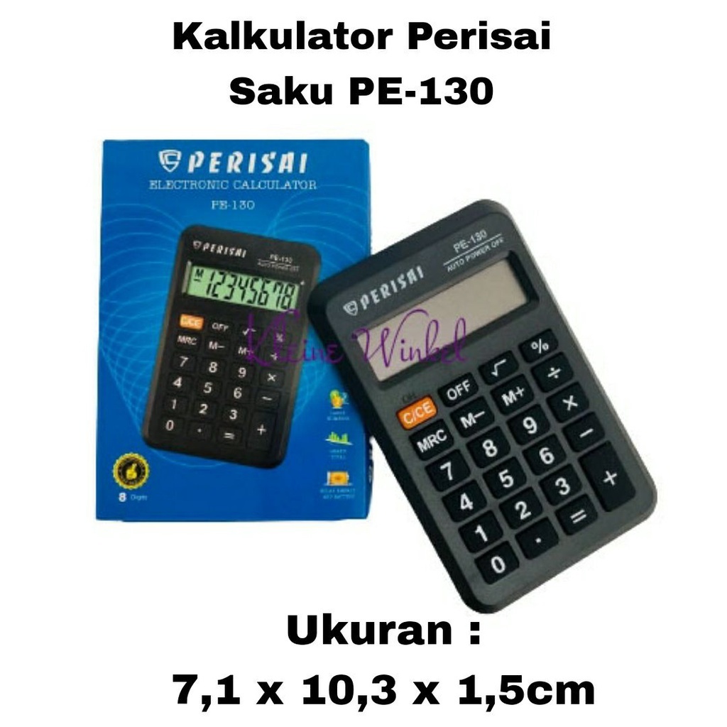 

Kalkulator Saku Perisai PE-130