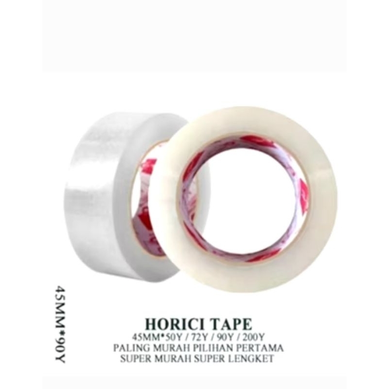 

HORICI TAPE ISOLASI BENING COKLAT PEREKAT 45MM/4.5CM 90YARD 45MIC