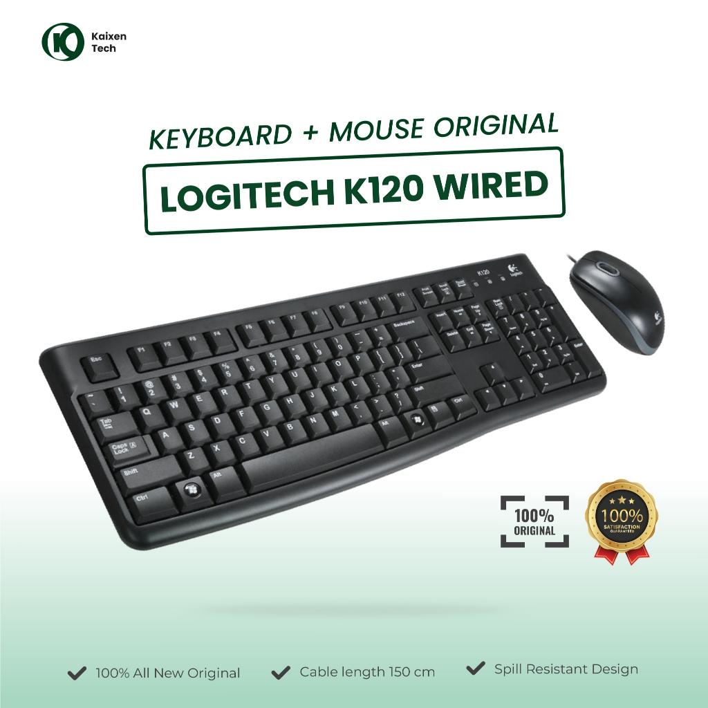 Keyboard Mouse LOGITECH MK120 Combo Keyboard + Mouse