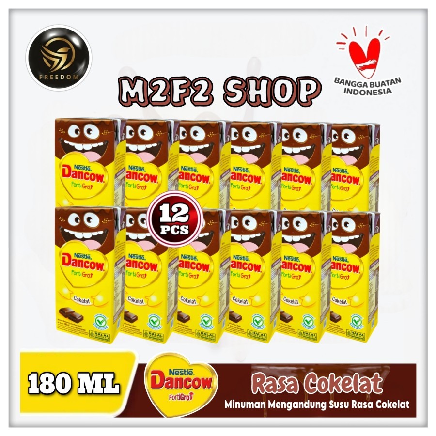 

Nestle Dancow Fortigro Chocolate | Susu Rasa Cokelat Kotak UHT - 180 ml (Kemasan 12 Pcs)