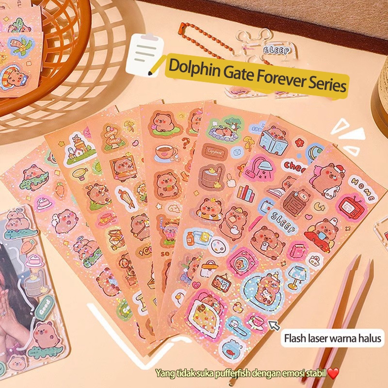 

Kapi Bara roll stiker stiker dekoratif stiker anak-anak stiker DIY stiker tahan air PVC