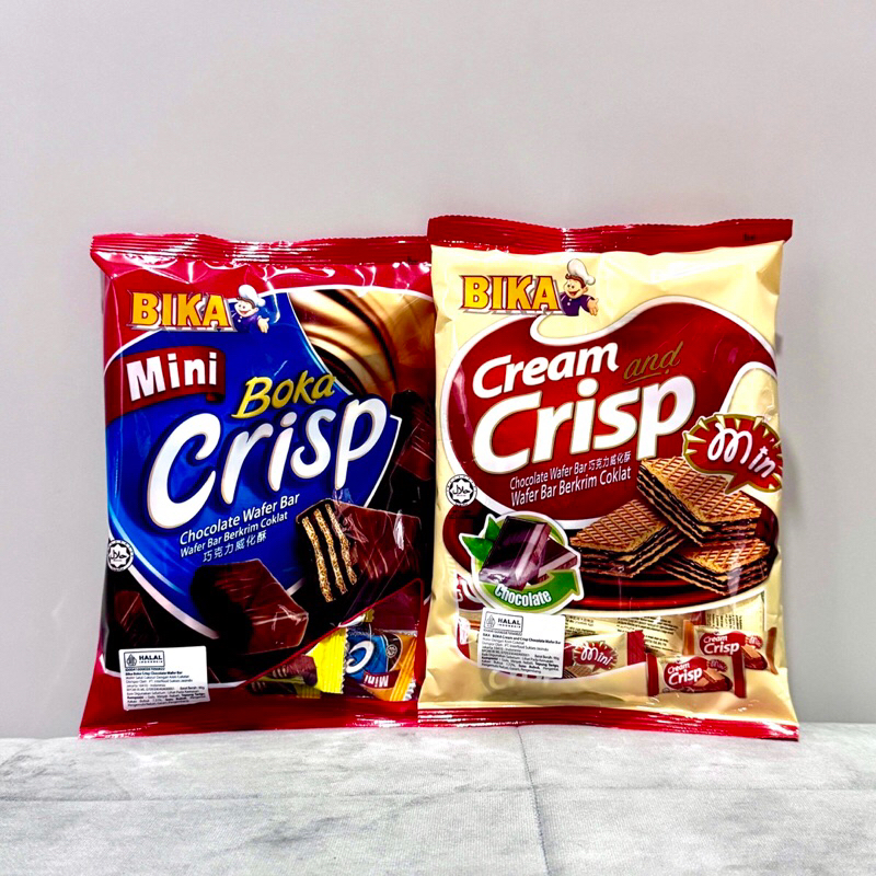 

Bika Boka Mini Cream Crisp Biskuit Wafer Coklat