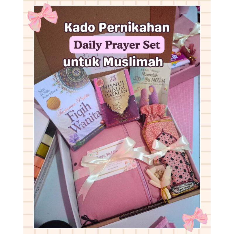(hadiahterindah) Hampers Wedding / Hampers Pernikahan Mukenah / Hampers Buku Muslimah / Kado Pernika