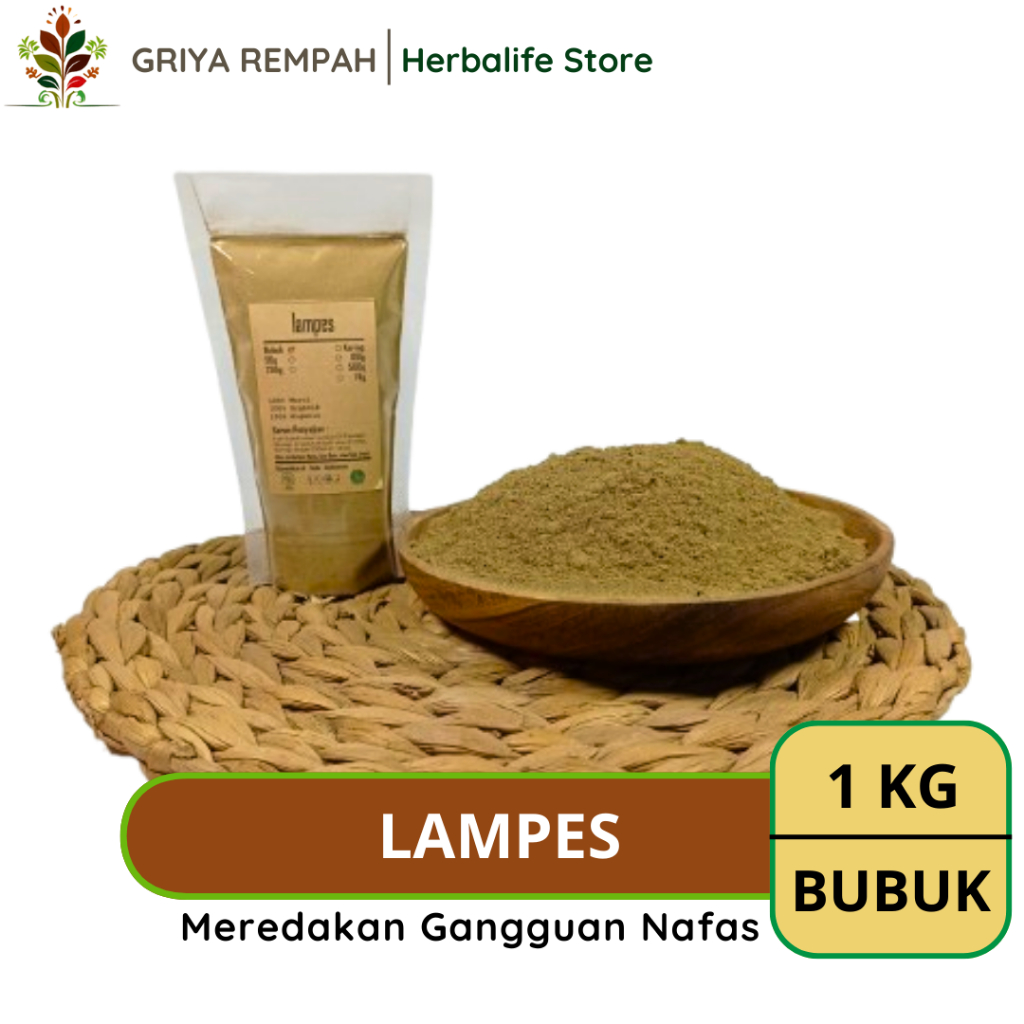 

LAMPES BUBUK 1 KG Klampes Rempah Herbal Simplisia Alami untuk Kesehatan & Ramuan Kering Jamu Tradisional Ocimum basilicum Kemangi Hutan