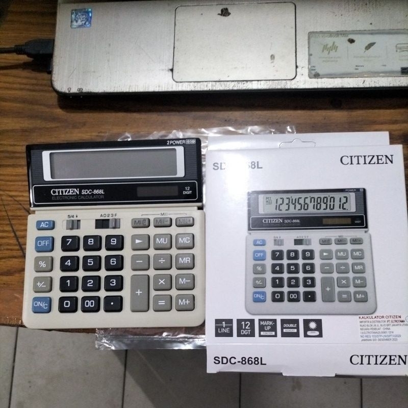 

Citizen SDC-868L Kalkulator Digital Original.