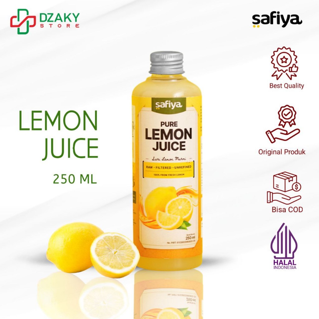 

Safiya Sari Lemon 250 ML Pure Lemon Fresh 100% Asli